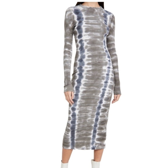 Young Fabulous & Broke Dax Tie Dye Maxi Bodycon Dress Size Medium - Picture 2 of 8